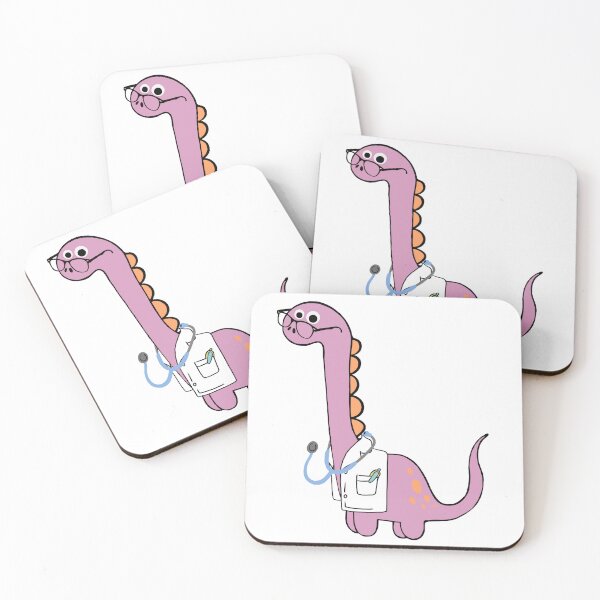Item preview, Cute Female Dino Doctor Gift for Pediatric Clinics | Kawaii Dinosaur Healthcare Design for Doctors & Nurses designed and sold by karolaart.