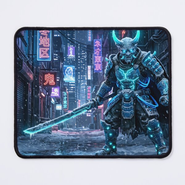 Item preview, Cyberpunk Oni - Winter Warrior of Neo Tokyo designed and sold by Neo Tokio.