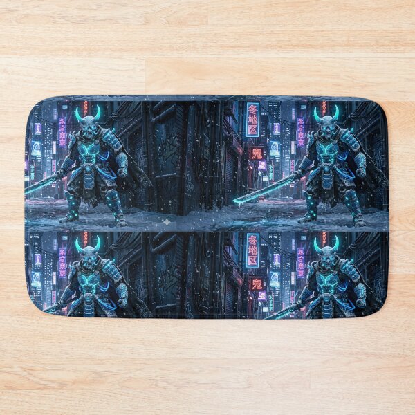 Item preview, Cyberpunk Oni - Winter Warrior of Neo Tokyo designed and sold by Neo Tokio.