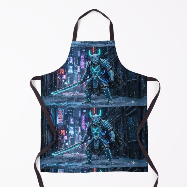 Item preview, Cyberpunk Oni - Winter Warrior of Neo Tokyo designed and sold by Neo Tokio.