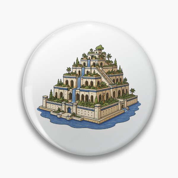 Item preview, 7 ancient wonders | Hanging Gardens |  designed and sold by EchoesOfPalmyra.