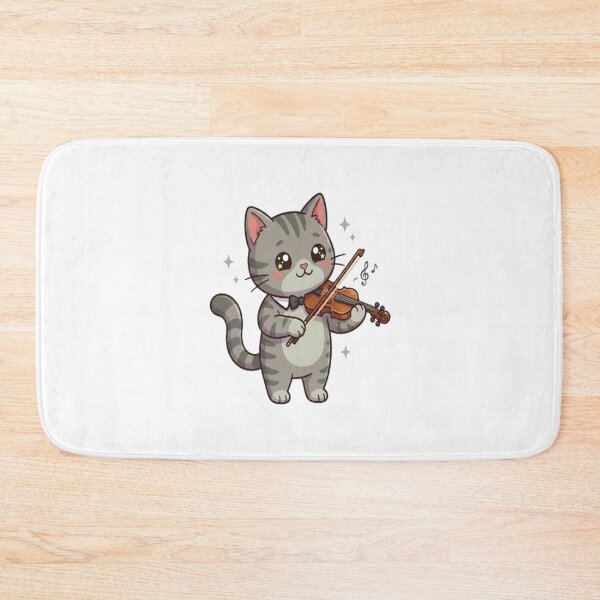 Item preview, Cute Cat Playing The Violin designed and sold by Ella_Sketch.