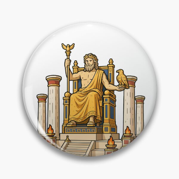 Item preview, 7 ancient wonders | Zeus at Olympia |  designed and sold by EchoesOfPalmyra.