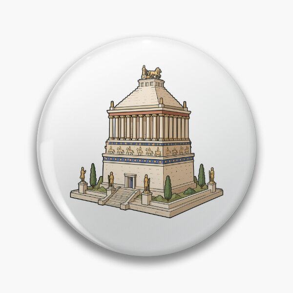 Item preview, 7 ancient wonders | Mausoleum of Halicarnassus |  designed and sold by EchoesOfPalmyra.
