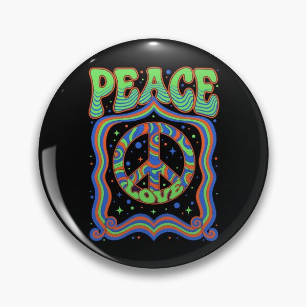 Item preview, Peace Love Hippie Music Trippy Peace Sign Rave designed and sold by LuminOrb.