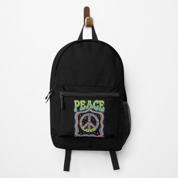Item preview, Peace Love Hippie Music Trippy Peace Sign Rave designed and sold by LuminOrb.