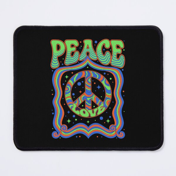 Item preview, Peace Love Hippie Music Trippy Peace Sign Rave designed and sold by LuminOrb.