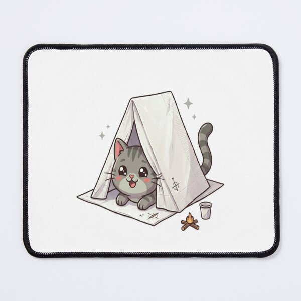 Item preview, Cute Cat Camping In Tent designed and sold by Ella_Sketch.