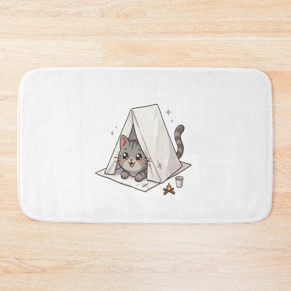 Item preview, Cute Cat Camping In Tent designed and sold by Ella_Sketch.