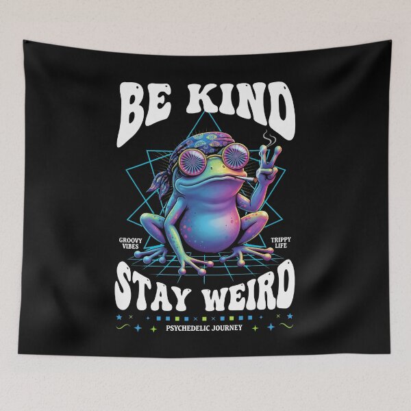 Item preview, trippy festival Be Kind Stay Weird Journey designed and sold by LuminOrb.