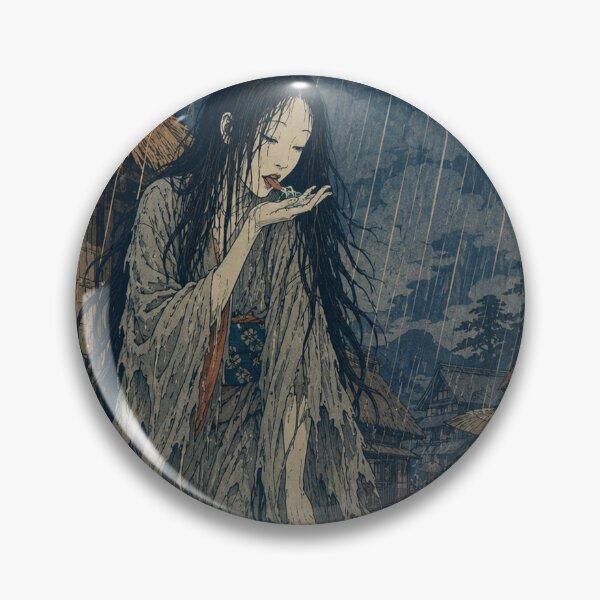 Item preview, Ame Onna's Rain - Vintage Japanese Ghost Ukiyo-e Woodblock  designed and sold by bapupa.