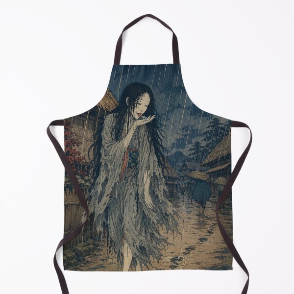 Item preview, Ame Onna's Rain - Vintage Japanese Ghost Ukiyo-e Woodblock designed and sold by bapupa.