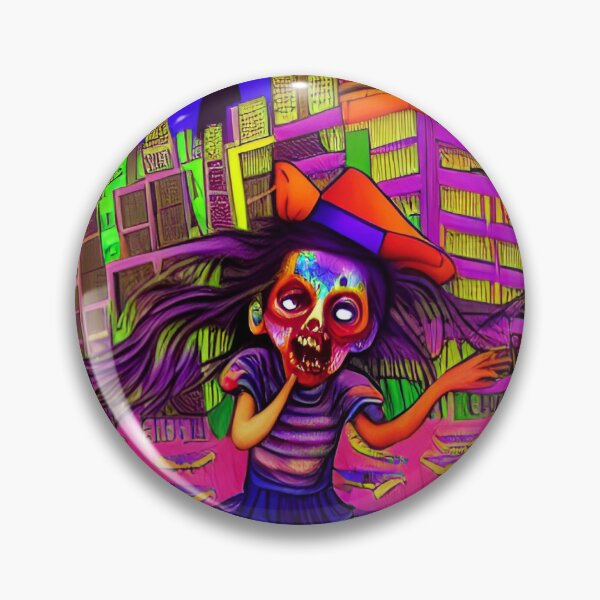 Item preview, Neon Zombie Kid Playing w Dead Bats 4 Halloween by VALPYRA SKULLSTYR designed and sold by  VALPYRA Mistress of SKULLSTYR.
