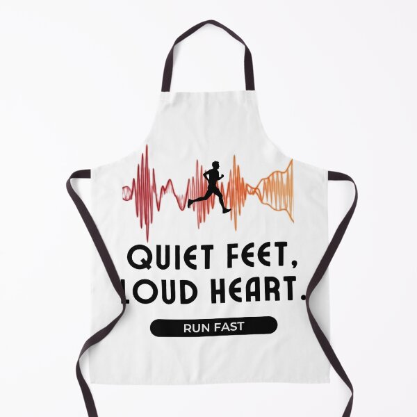 Item preview, Quiet feet, loud heart (Running) designed and sold by RunningWhiskers.