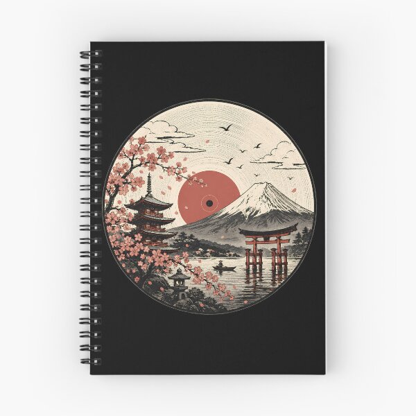 Item preview, LP Japan | Serene Japanese Landscape designed and sold by Funny Vintage Stickers And T-Shirts.