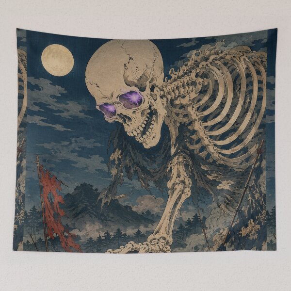 Item preview, Giant Gashadokuro - Vintage Japanese Ghost Ukiyo-e Woodblock  designed and sold by bapupa.