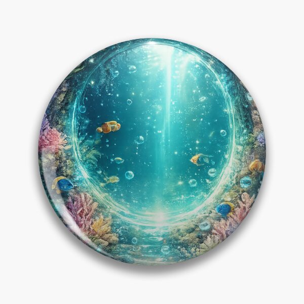 Item preview, Letter O Underwater Ocean Portal Coral Reef Fantasy Art designed and sold by irfanshikh.