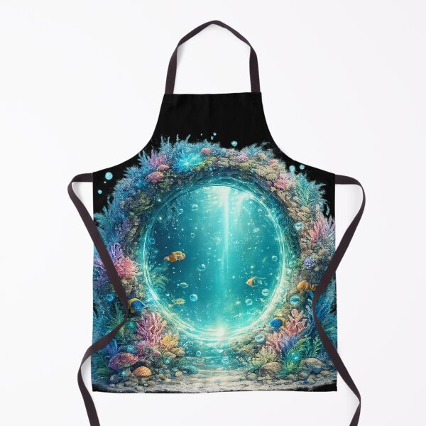 Item preview, Letter O Underwater Ocean Portal Coral Reef Fantasy Art designed and sold by irfanshikh.