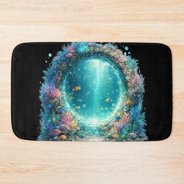 Item preview, Letter O Underwater Ocean Portal Coral Reef Fantasy Art designed and sold by irfanshikh.
