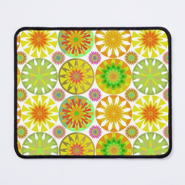 Item preview, Colorful Circular Floral Seamless Pattern with Geometric Mandala Elements designed and sold by Ei-Ei.