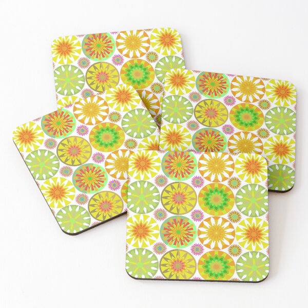 Item preview, Colorful Circular Floral Seamless Pattern with Geometric Mandala Elements designed and sold by Ei-Ei.