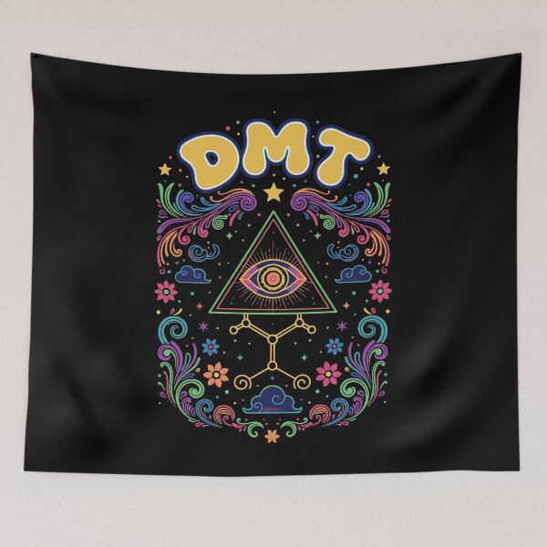 Item preview, trippy festival hippie mushroom tie dye designed and sold by LuminOrb.