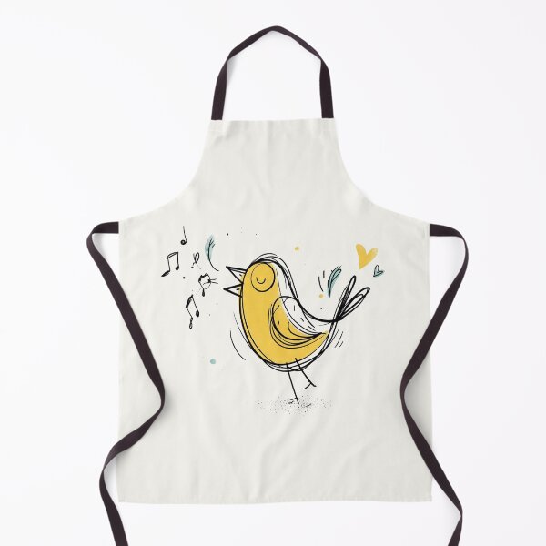 Item preview, Joyful Singing Yellow Bird Art Positive Vibes designed and sold by PixelQ.