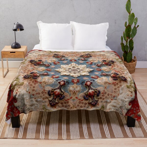 Item preview, Vintage Persian Carpet Print designed and sold by Vicky Brago-Mitchell®.