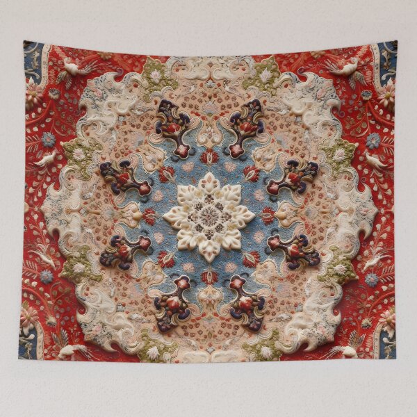 Item preview, Vintage Persian Carpet Print designed and sold by Vicky Brago-Mitchell®.