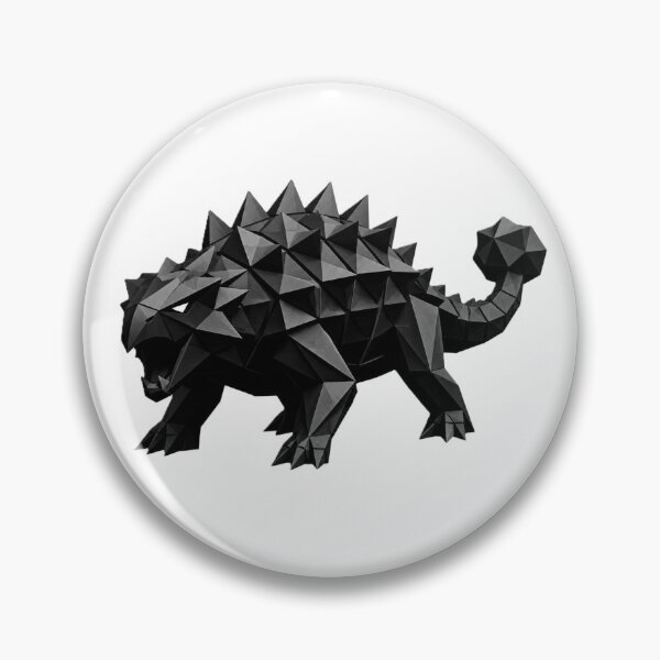 Artikelvorschau, Ankylosaurus Dinosaurier Origami-Stil Kunst T-Shirt entworfen und verkauft von NanuWear.