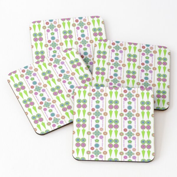 Item preview, Colorful Geometric Seamless Pattern with Decorative Floral and Abstract Shapes designed and sold by EiArtist.