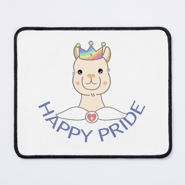 Item preview, Happy Pride Cute Alpaca with Rainbow Crown designed and sold by SulariTDsign.