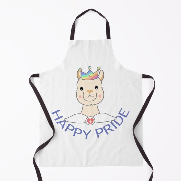 Item preview, Happy Pride Cute Alpaca with Rainbow Crown designed and sold by SulariTDsign.