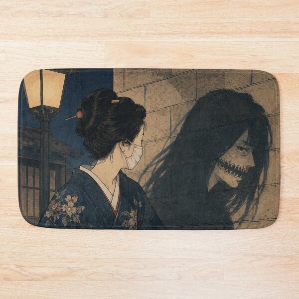 Item preview, Kuchisake-onna's Mask - Vintage Japanese Horror Ukiyo-e Woodblock  designed and sold by bapupa.
