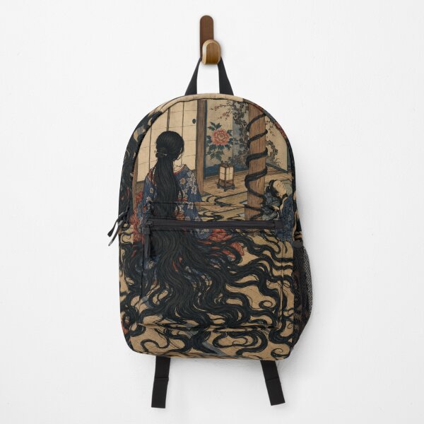 Item preview, Kurohairi's Loom - Vintage Japanese Horror Ukiyo-e Woodblock designed and sold by bapupa.