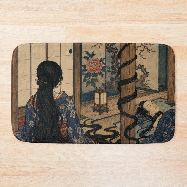 Item preview, Kurohairi's Loom - Vintage Japanese Horror Ukiyo-e Woodblock  designed and sold by bapupa.