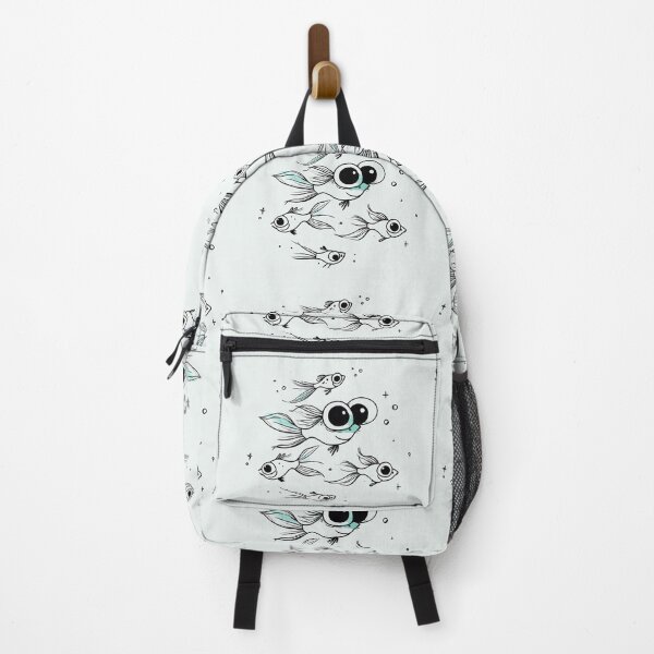 Item preview, Cute Big Eyed Fish Illustration Minimalist Art designed and sold by PixelQ.