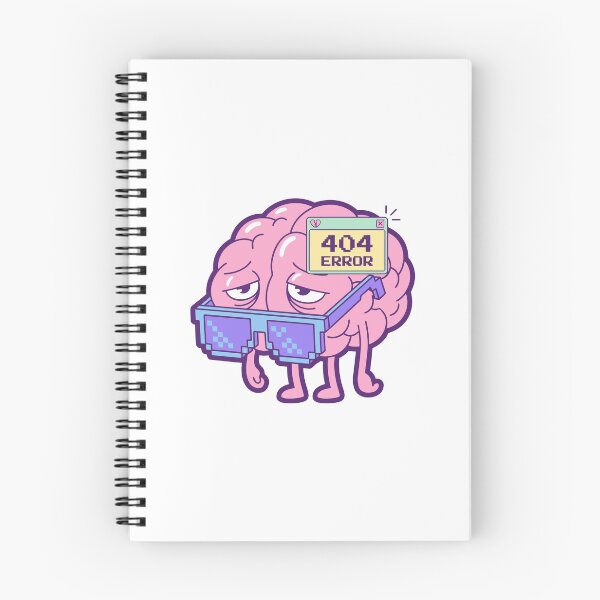 Item preview, My Brain Is 404 Coded Funny Brain Rot Meme Sticker designed and sold by Lestari Studio.