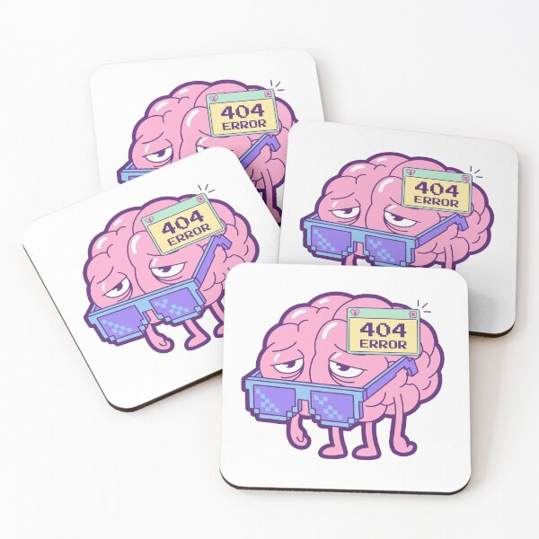 Item preview, My Brain Is 404 Coded Funny Brain Rot Meme Sticker designed and sold by Lestari Studio.