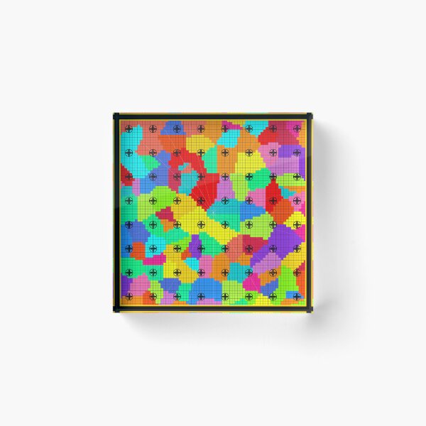Item preview, African Stained Glass Colorful Tribal Window Pattern Art  designed and sold by AfricanArtHub.
