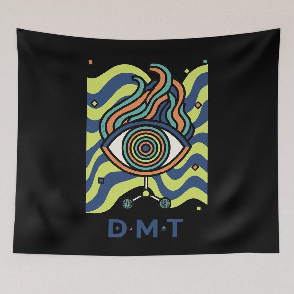 Item preview, trippy festival Hippie Music Trippy mushroom tie designed and sold by LuminOrb.