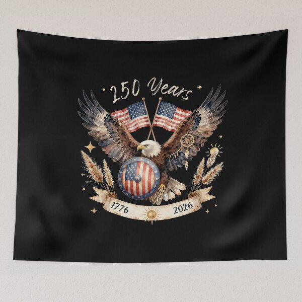 Item preview, Vintage 250 Years America Country Eagle Boho Gift 4th July designed and sold by TeeArtWorld.