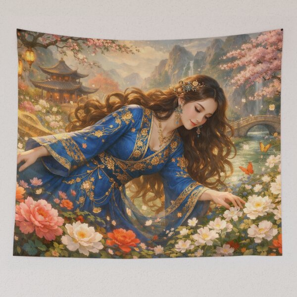 Item preview, A woman in an Asian garden designed and sold by Sigtrix.
