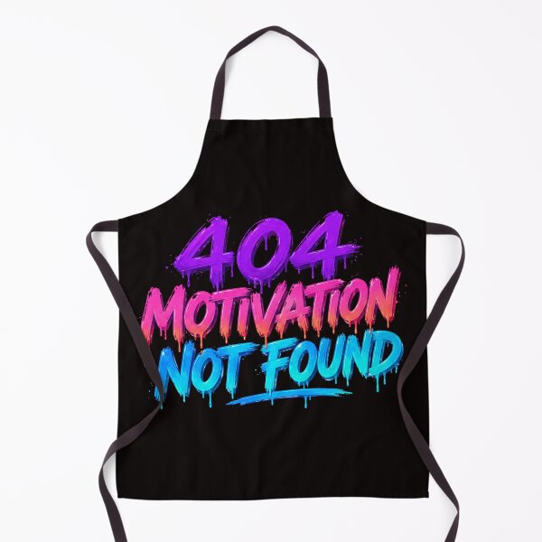 Item preview, 404 Motivation Not Found – Colorful Dripping Typography Design designed and sold by Tadeusz1.