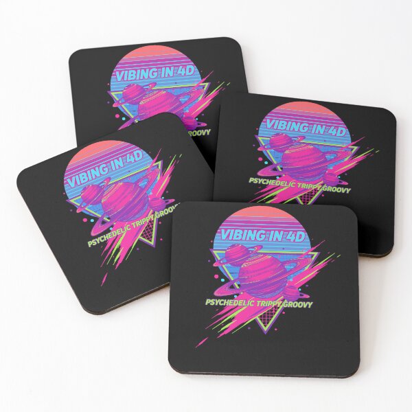 Item preview, Vibing In 4D Trippy Groovy Rave Techno designed and sold by LuminOrb.