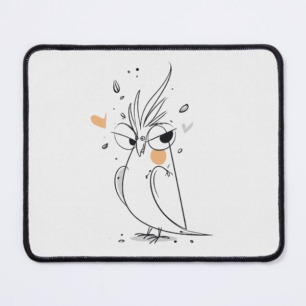 Item preview, Sassy Cockatiel Funny Bird Art designed and sold by PixelQ.