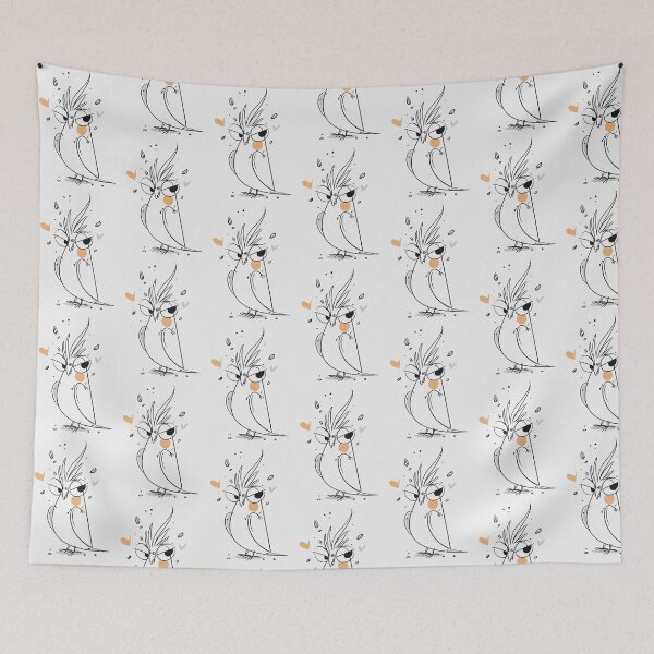 Item preview, Sassy Cockatiel Funny Bird Art designed and sold by PixelQ.