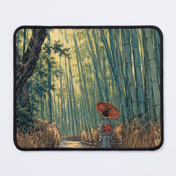 Item preview, Arashiyama Light - Vintage Japanese Landscape Ukiyo-e Woodblock  designed and sold by bapupa.