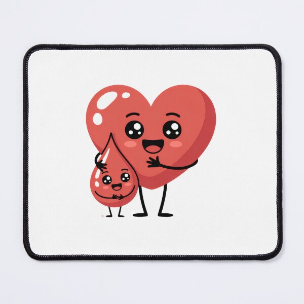 Item preview, Heart and Blood Drop Hug – World Blood Donor Day designed and sold by AbanoubStore.