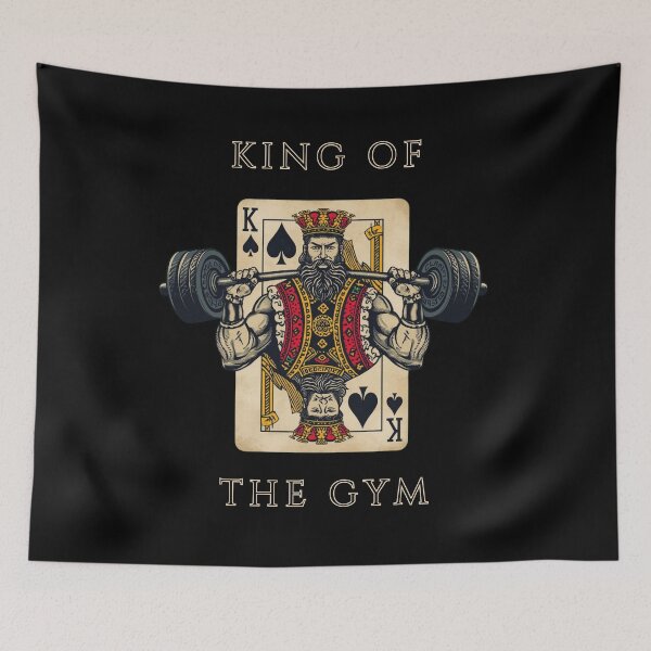 Item preview, King of the Gym Gift Playing Card Fitness designed and sold by TeeArtWorld.